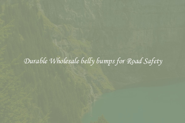 Durable Wholesale belly bumps for Road Safety