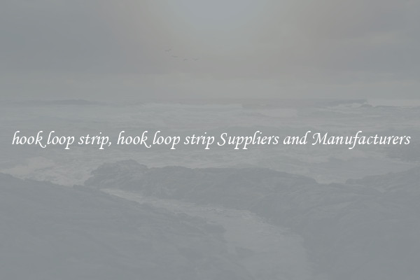 hook loop strip, hook loop strip Suppliers and Manufacturers