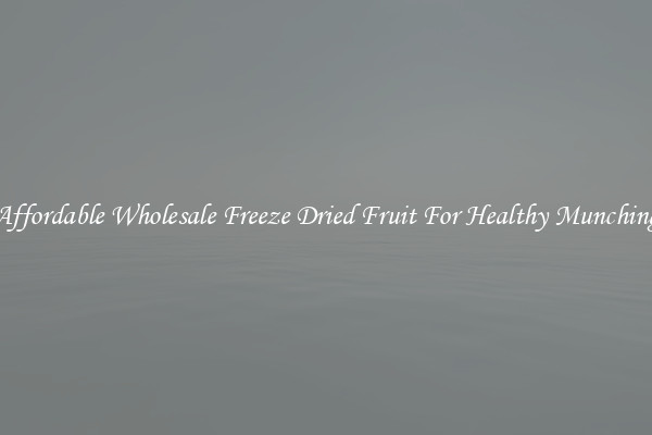 Affordable Wholesale Freeze Dried Fruit For Healthy Munching
