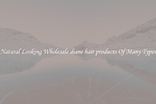 Natural Looking Wholesale diane hair products Of Many Types