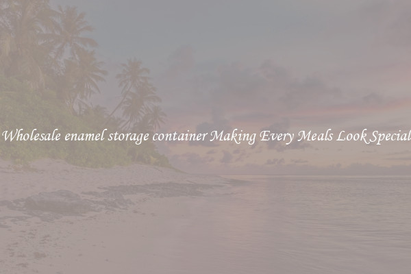 Wholesale enamel storage container Making Every Meals Look Special