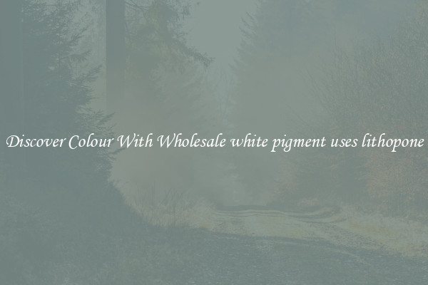 Discover Colour With Wholesale white pigment uses lithopone
