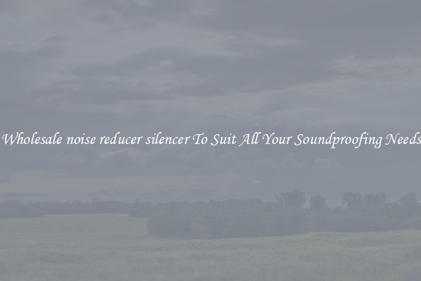 Wholesale noise reducer silencer To Suit All Your Soundproofing Needs